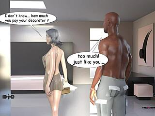 hi i'm mia in this adult 3d comic blowjob scene with sexy outfit