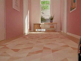 Milf slave grows up in leather bondage with see-through tits