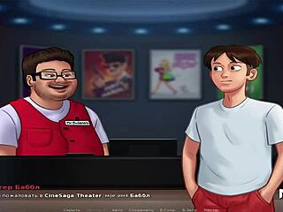 Mature woman does yoga in Summertime Saga episode 1 24