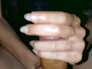 handjob action with a skinny couple, wanna see how it goes down?