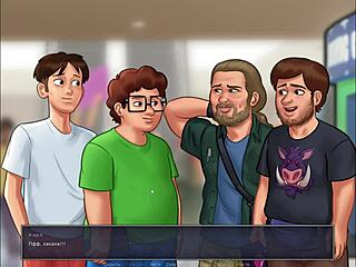 Complete gameplay of Summertime Saga part 15 with hentai elements.