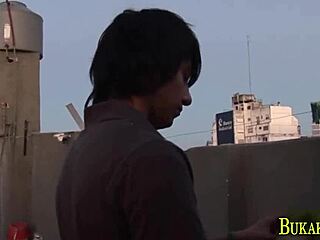 Latino twink facialized