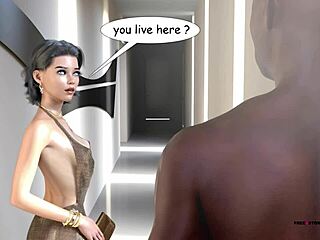 hi i'm mia in this adult 3d comic blowjob scene with sexy outfit