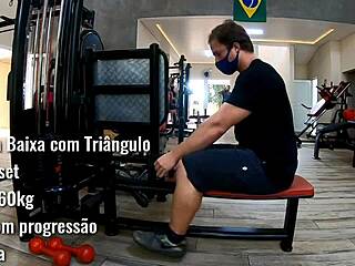 Flexible workout in panties and thong for back muscles