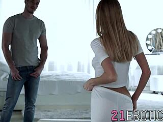 Astonishing Blonde Beauty Seduces Man into SENSUAL SEX Session