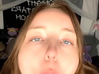 Dildo SUCKING and pussy PLAY with big clit action. It's pure solo fun.