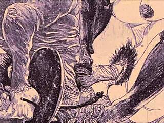 vintage erotic drawings from antique comics and cartoons