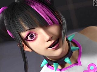 Компиляция 3D хентая с Juri Han - безумно горячая!