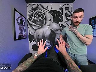 sexy tattoo master sucks and rides you bareback?