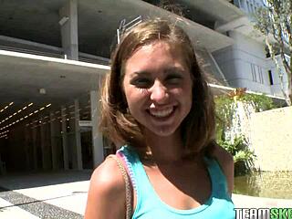 riley reed teen pov blowjob on big cock