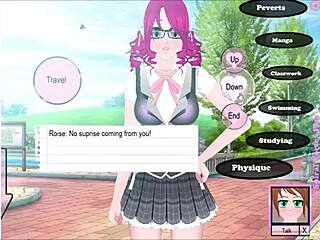 Umichan maiko cheats in classroom game part 2