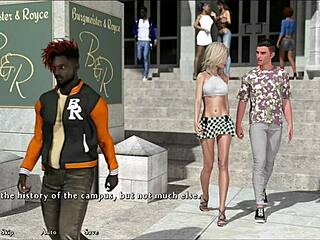 Being a Dik 5中的金发妞大屁股被猛烈撞击