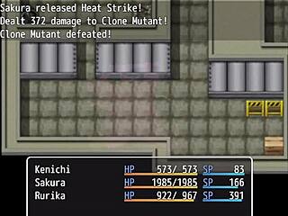 Minä Ruri kaksoissiskoni Sakuran kanssa jahtaamassa roistoja tässä NTR-poliisi hentaissa!