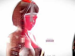 Milf slave grows up in leather bondage with see-through tits