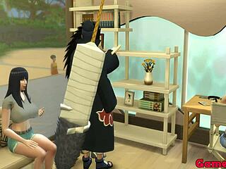 Itachi romances Hinata fucks her ass hard fills with cum she loves 😈