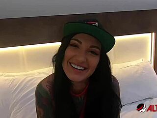 I can't get enough of tattooed Adel Asanti sucking that huge cock.