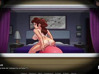 Mature woman does yoga in Summertime Saga episode 1 24