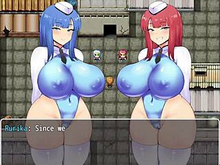 i'm ruri with my twin sakura chasing criminals in this ntr police hentai