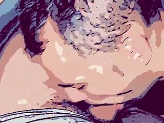 gay animation fucking passive mouth with big dick!