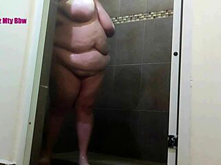 Bisexual trio in the shower with husband and compadre