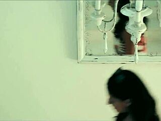 Voyeuristic brunette watches european couple fuck hard