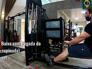 Flexible workout in panties and thong for back muscles