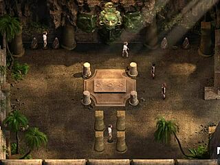 Emily's naked profile in Treasure of Nadia episode 3 scene 65