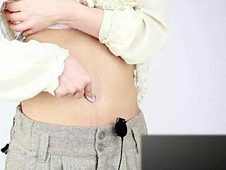 Japanese navel sound fetish exploration