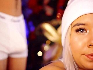 the medellin slut with innocent look sucks cock eagerly