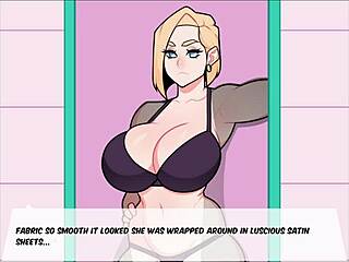 foxicube games android 18 short porn parody game with blowjob scenes