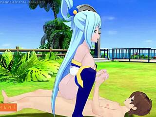 Just a quick ride with Aqua Konosuba!