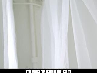 yo, check these innocent missionary boys banging hard and licking ass in the temple!