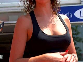 Perfect Spanish blonde babe in a sensual session.