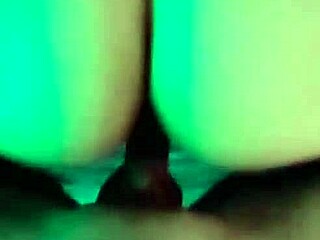 wet blowjob and fucking in doggystyle with bent over pussy cum on wet cock