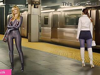 在回家的路上自慰。你看到了吗？