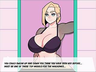 foxicube games android 18 short porn parody game with blowjob scenes