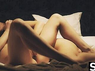 i-i lesbian redhead makes her girlfriends big natural tits bounce