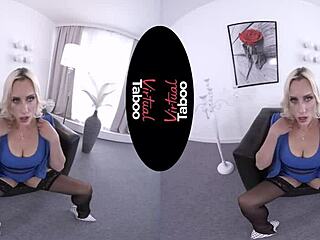 Big tits and ass in virtual taboo office pov