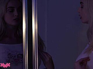 A horny college girl takes a huge cock