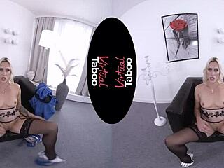 Big tits and ass in virtual taboo office pov
