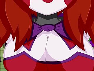 Circus baby boobs bouncing in anime hentai sex