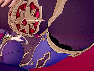 Эй, Мона в новом геймплее Геншина хочет трахнуться в отеле любви