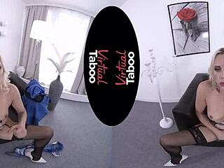 Big tits and ass in virtual taboo office pov