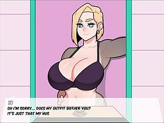 foxicube games android 18 short porn parody game with blowjob scenes