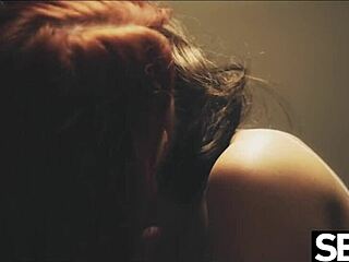 i-i lesbian redhead makes her girlfriends big natural tits bounce