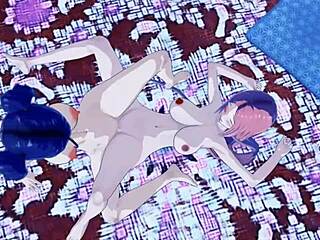 big tit students dominate in 3d hentai fucking with orgasms