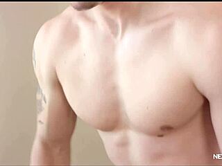 Hey, this muscle jock from Nextdoorraw watches his neighbor jerk off before fucking him raw.