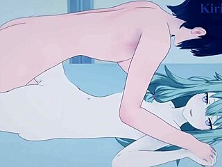 Wow, Kusanagi Nene and Akiyama Mizuki in Wild Hentai Sex!