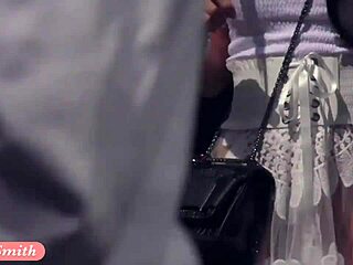 Funk City - Jeny Smith Flashes Naked in Transparent Dress Outdoors