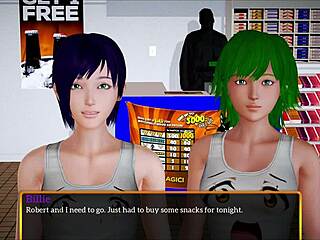 in my new family cartoon, redhead amateur says 'let's have fun'